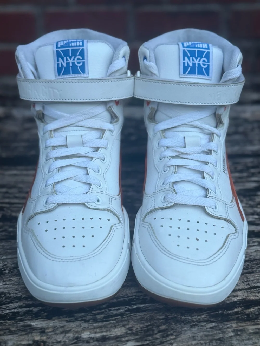 PUMA Basketball Sky LX Mid Athletic NYC Men’s Sz 9 New York Knicks NBA Sneakers